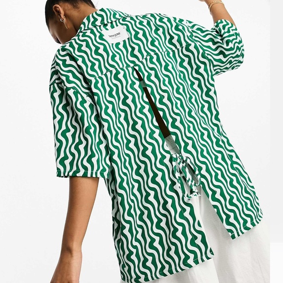 Sixth June printed shirt with open detail back - Picture 2 of 6